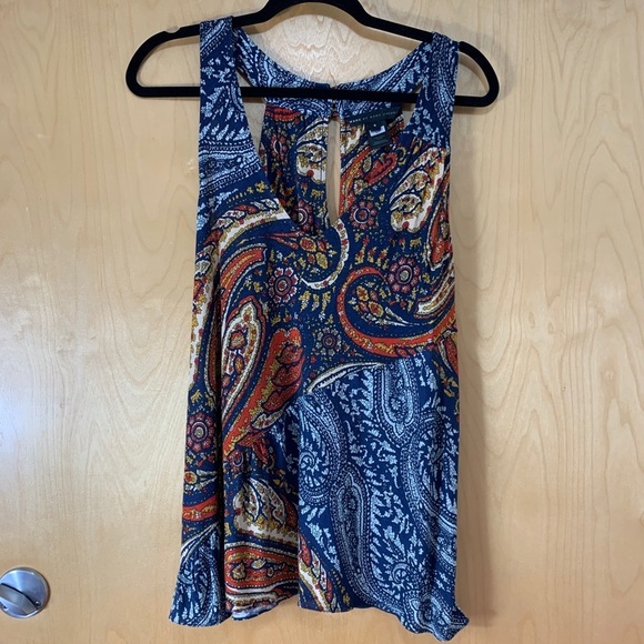 MARC By MARC JACOBS Paisley Print Boho V-Neck Blouse Top - Picture 4 of 12